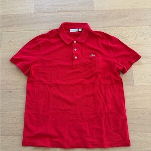 Lacoste Men's Vibrant Red Polo Shirt